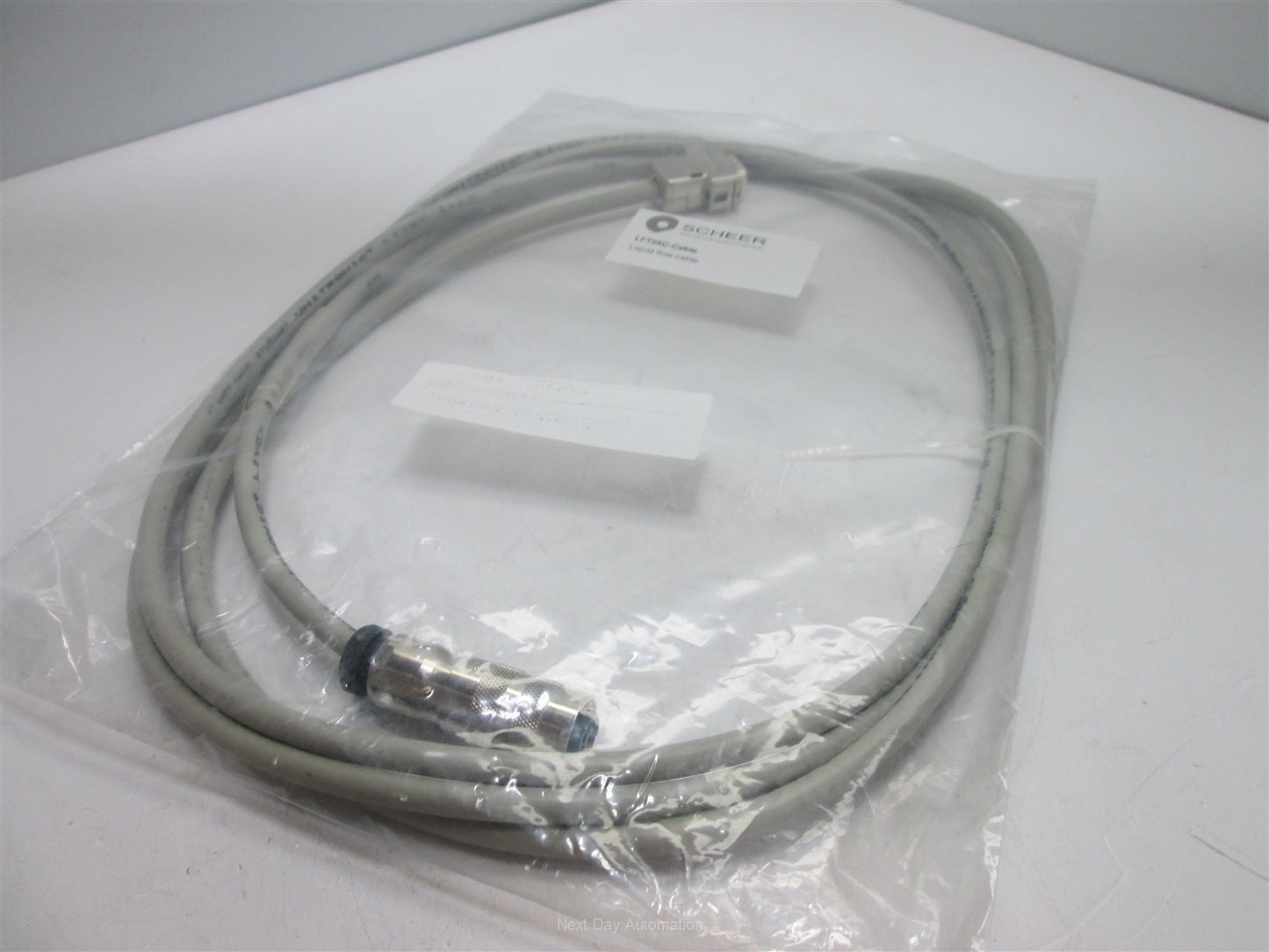 Used Scheer LFT25C Liquid Flow Cable (Bronkhorst 7.03.187), 3 Meters Long