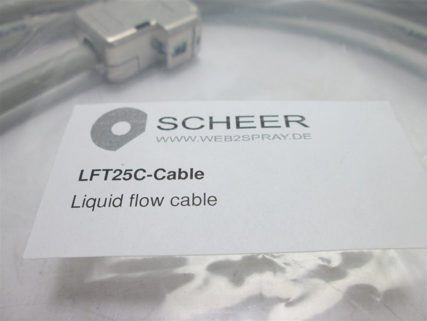 Used Scheer LFT25C Liquid Flow Cable (Bronkhorst 7.03.187), 3 Meters Long