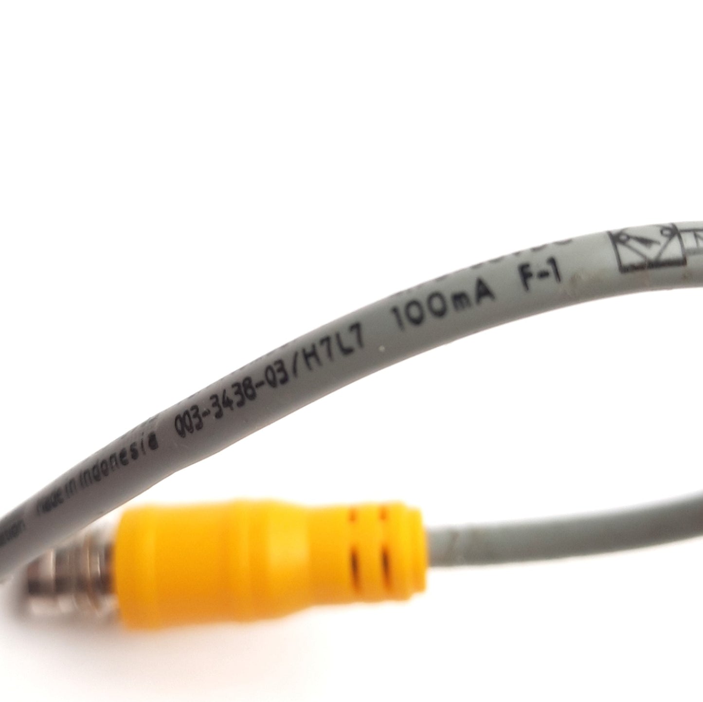 Used Parker 003-3438-03/H7L7 F-1 Reed Switch, 4.75-30VDC, 100mA, M8 3-Pin, N.O.