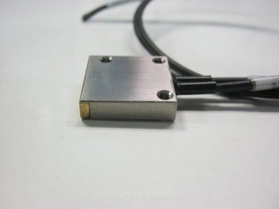 Used Fiber Optic Sensor Cable, Square Flat Housing, approx 0.450" x 0.010", 18" Long