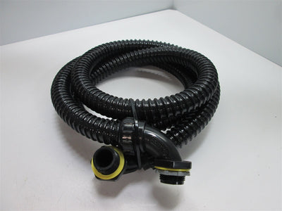 Used 6 Feet of Electrical Hose 2 Arlington 90 Deg. Elbow Connectors 3/4" Liquid Tight
