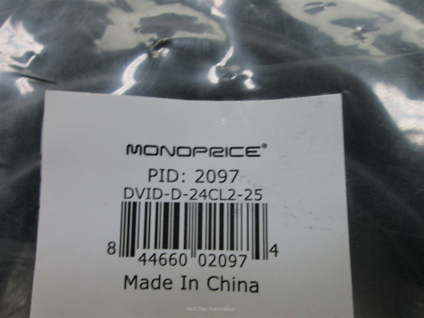 New Monoprice 2097 CL2 Dual Link DVI-D Cable, 25 Feet Long, 24AWG