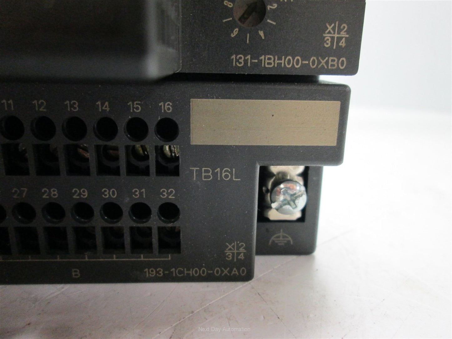 Used Siemens 131-1BH00-0XB0 Electronic Block with 193-1CH00-0XA0 Terminal Block