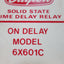 Used Dayton 6X601C Solid State Time Delay Relay, On Delay, 9-900Sec. In: 120VAC