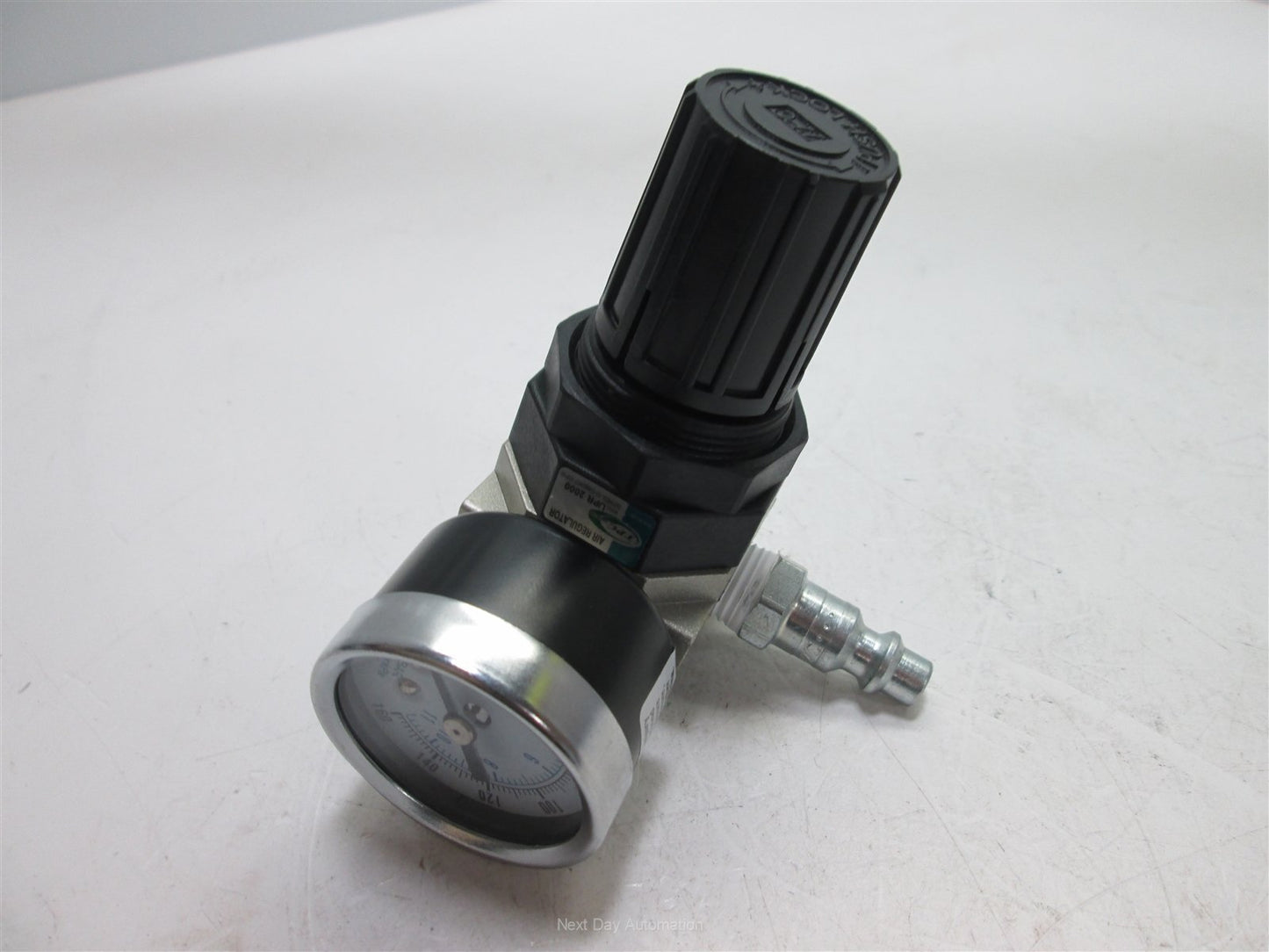 Used TPC UPR2000-02G Regulator, 7~125psi, 1/4" NPT Ports, With 0-160psi Gauge