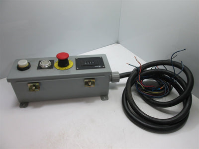 Used Rittal E4412HC Pushbutton Enclosure+ Indicator Light, Pushbutton, E-Stop, Switch