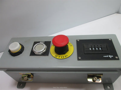 Used Rittal E4412HC Pushbutton Enclosure+ Indicator Light, Pushbutton, E-Stop, Switch