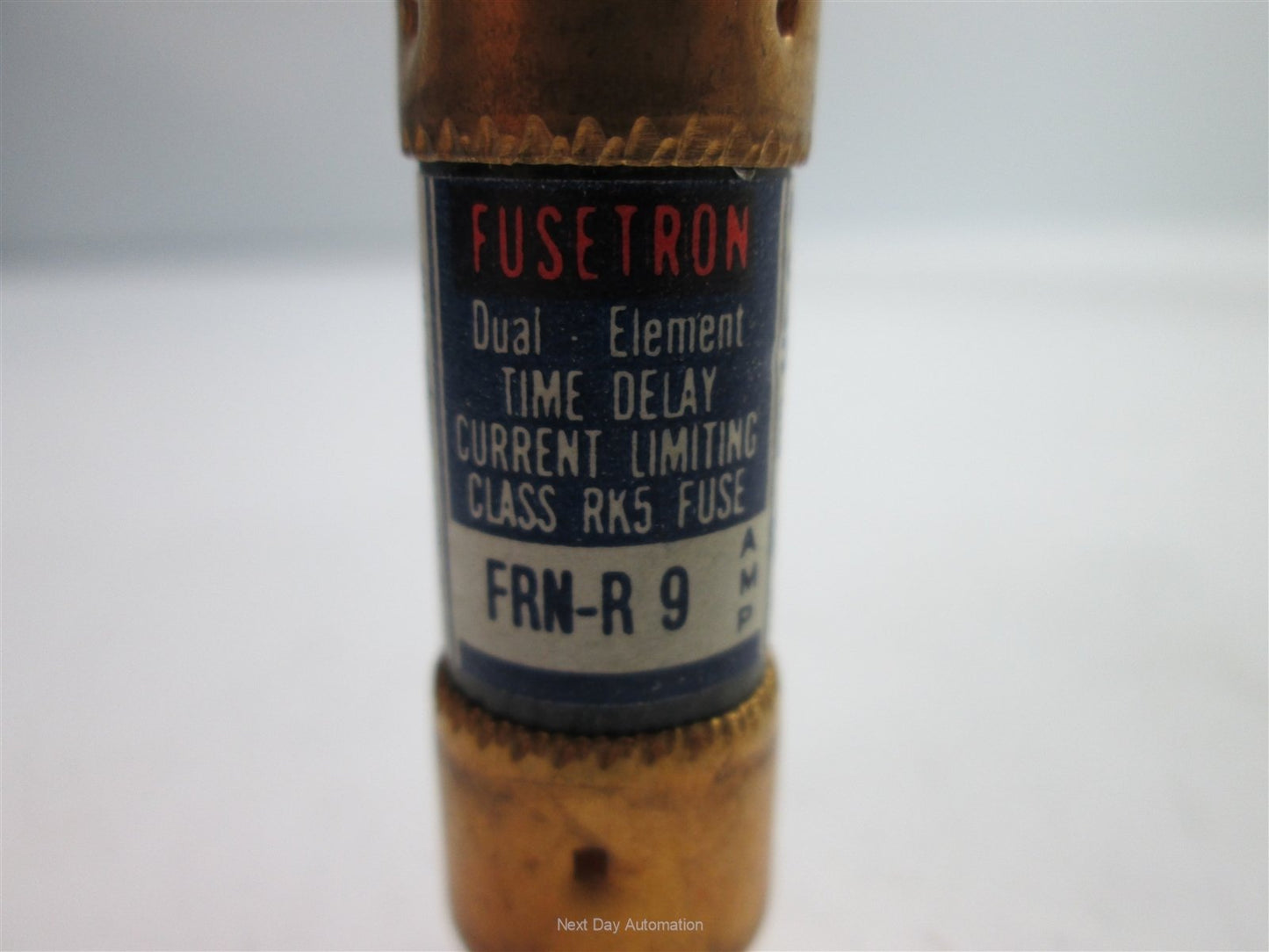 Used Lot of 3 Bussmann Fusetron FRN-R-9 Dual-Element Time-Delay Fuse, 9 Amps 250VAC