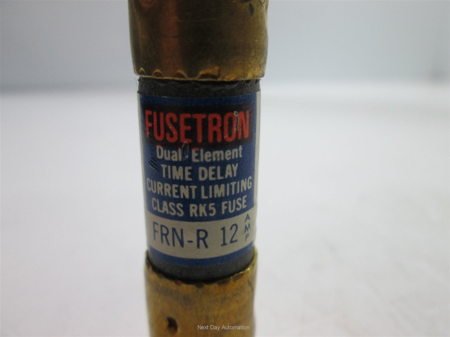 Used Lot of 3 Bussmann Fusetron FRN-R-12 Dual-Element Time-Delay Fuse, 12 Amps 250VAC