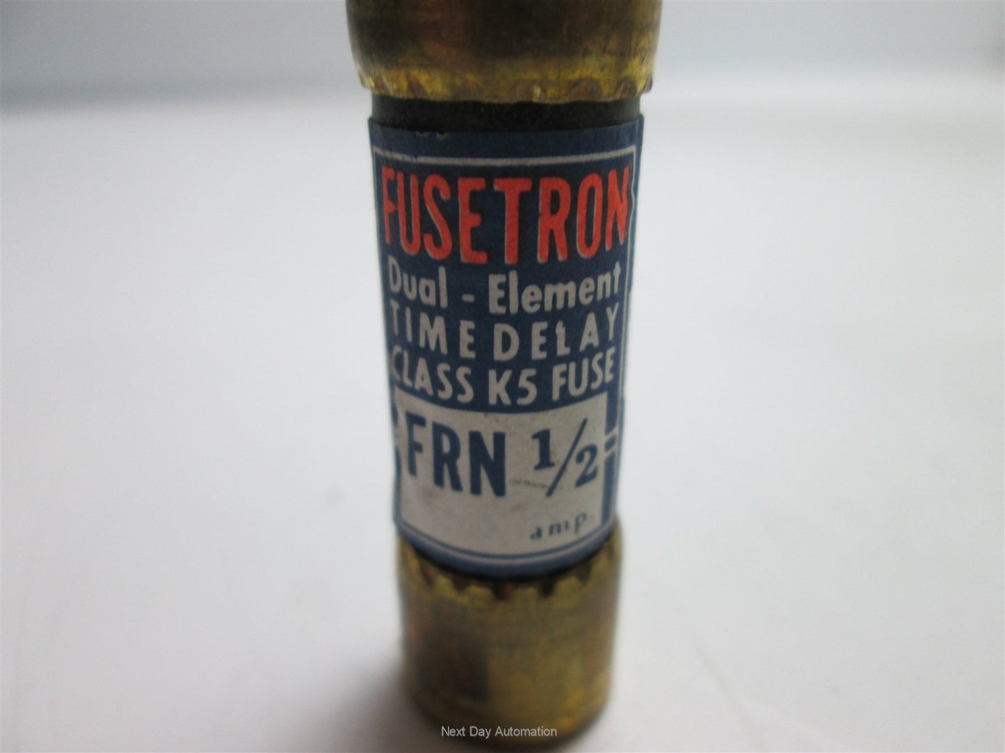 Used Lot of 6 Bussmann Fusetron FRN-1/2 Dual-Element Time-Delay Fuse, 1/2 Amps 250VAC