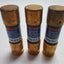 Used Lot of 3 Bussmann Fusetron FRN-R-8 Dual-Element Time-Delay Fuse, 8 Amps 250VAC
