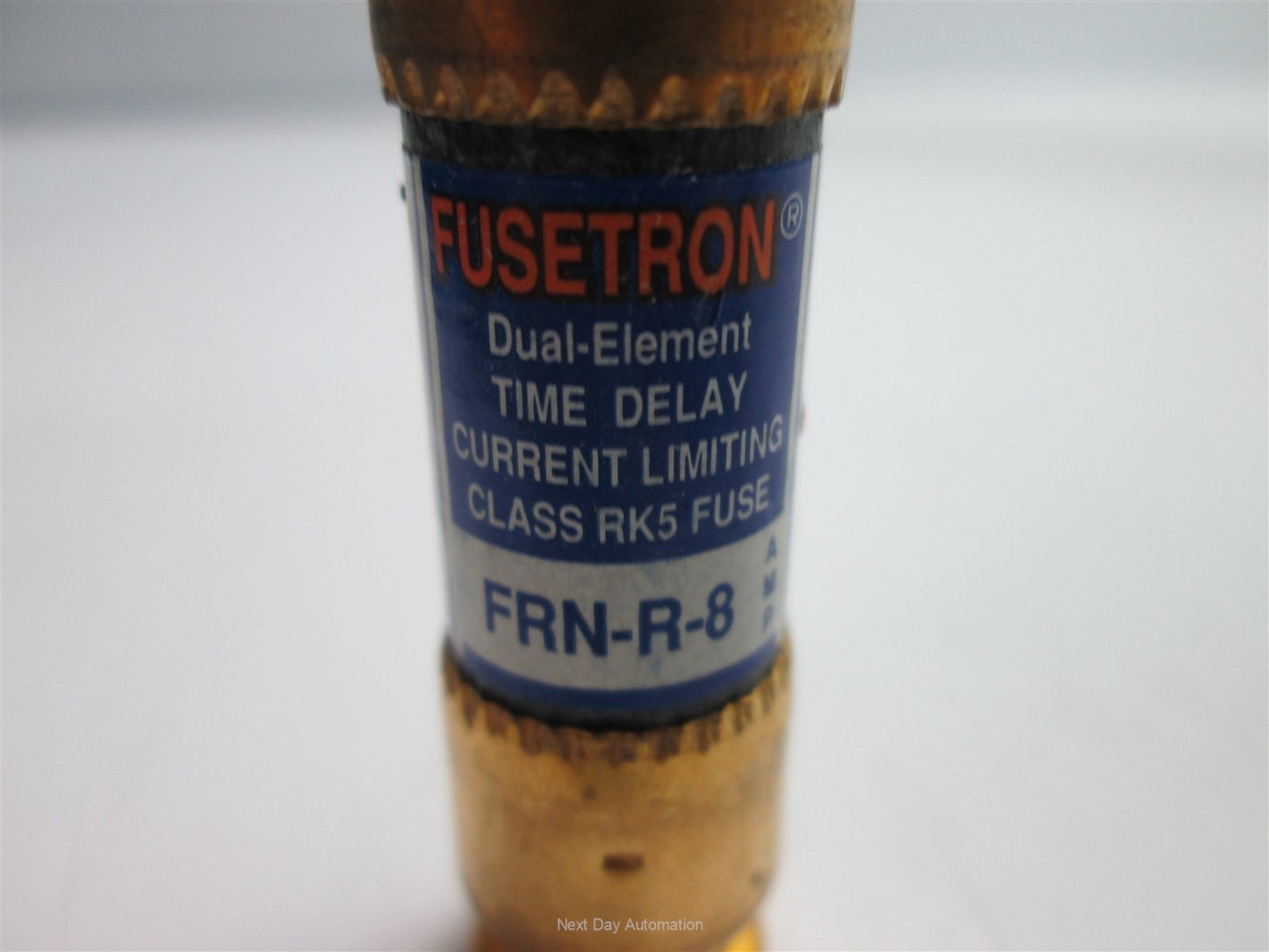 Used Lot of 3 Bussmann Fusetron FRN-R-8 Dual-Element Time-Delay Fuse, 8 Amps 250VAC