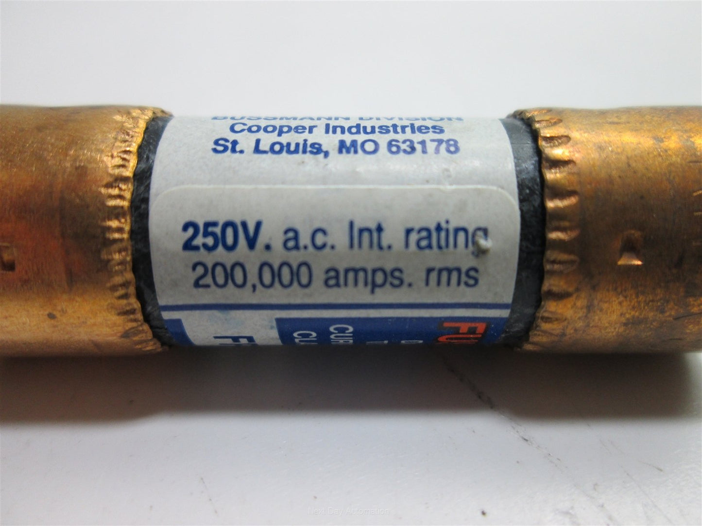 Used Lot of 3 Bussmann Fusetron FRN-R-8 Dual-Element Time-Delay Fuse, 8 Amps 250VAC