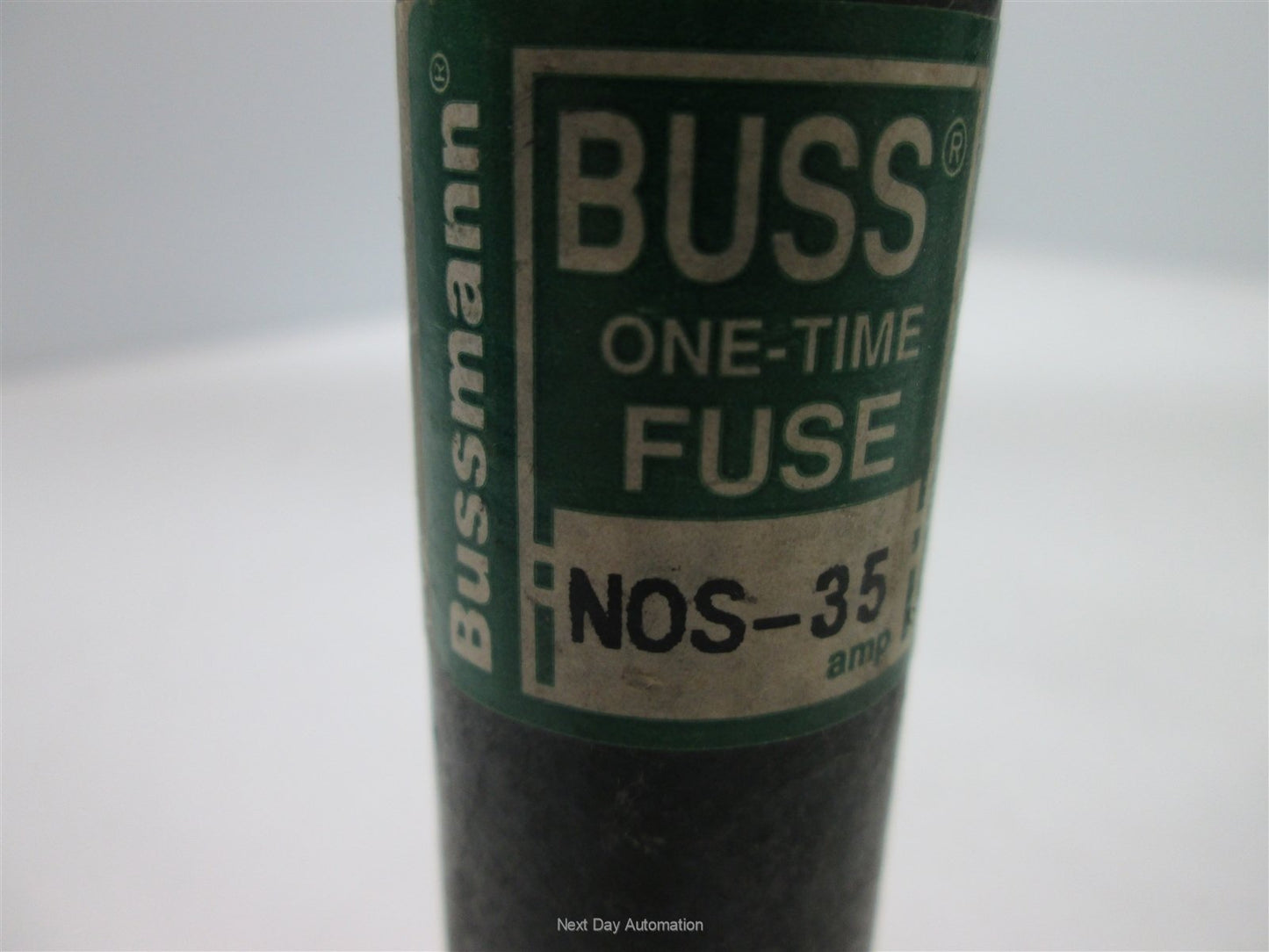 Used Lot of 3 Bussmann NOS-35 One-Time Fuses, 35 Amps 600VAC