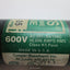 Used Lot of 3 Bussmann NOS-35 One-Time Fuses, 35 Amps 600VAC