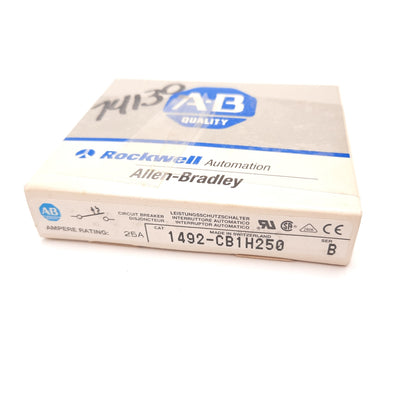 New Allen-Bradley 1492-CB1H250 Circuit Breaker, 1-Pole, 25A 277VAC Max
