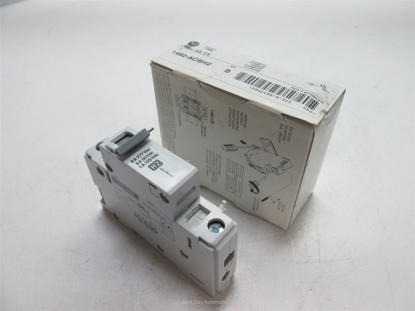 New Allen-Bradley 1492-ACBH2 Auxiliary Contacts, 1-Pole