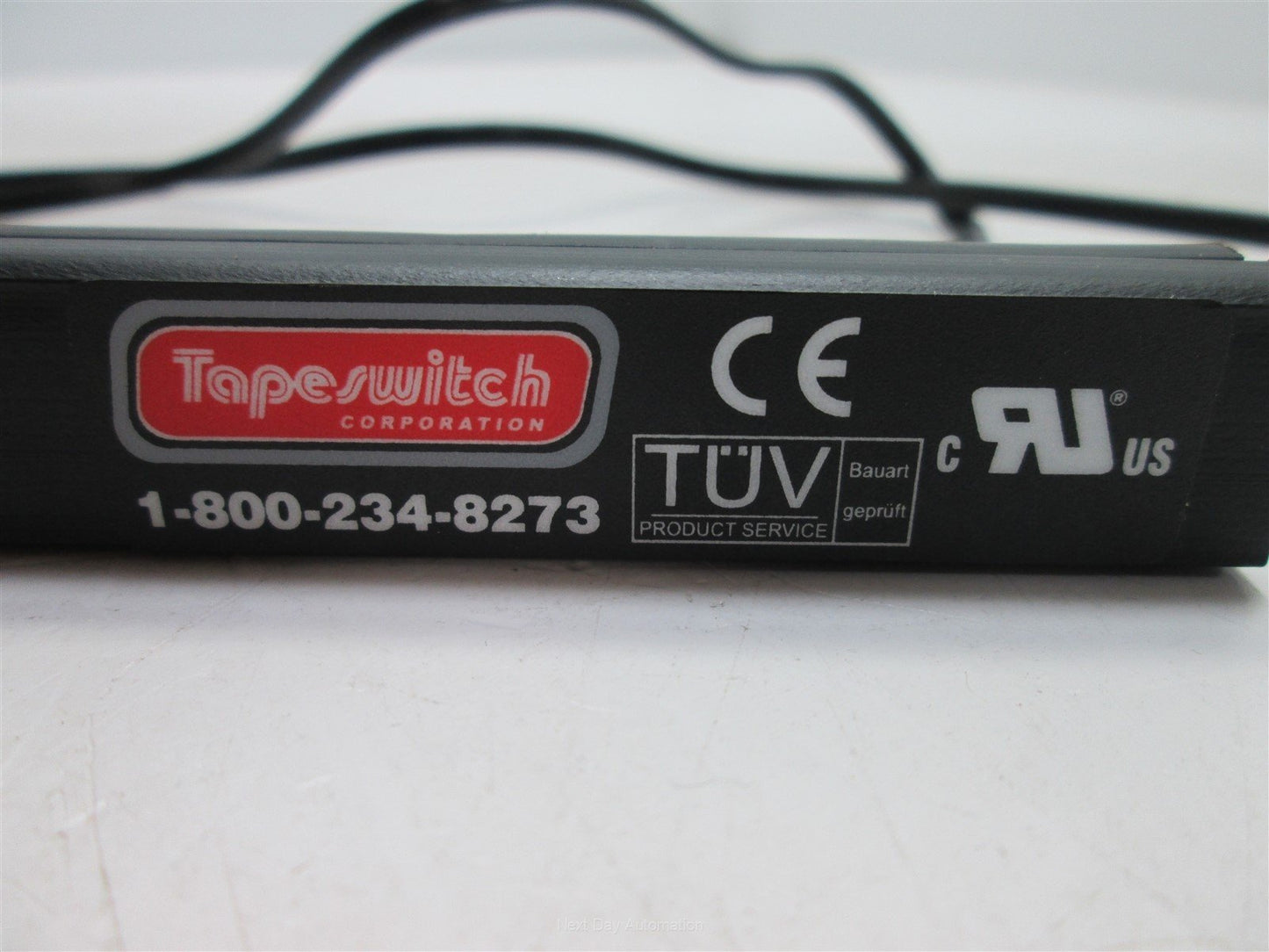 Used Tapeswitch Ribbon Sensing Edge Switch, 12" Long, 3/4" Wide, 5/8" Tall, 24VAC/DC