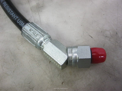 New – Open box Gates 6M3K Hydraulic Hose 3000PSI, 3/8" 48" 3/8" MORB to 1/2" MORB O-Ring Boss