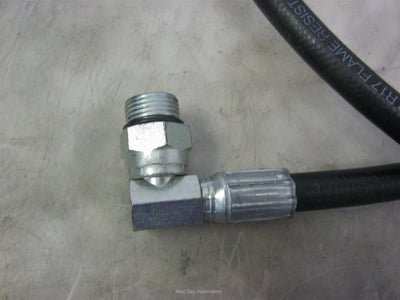 New – Open box Gates 6M3K Hydraulic Hose 3000PSI 3/8" 47" L 3/8" MORB to 5/8" MORB O-ring Boss