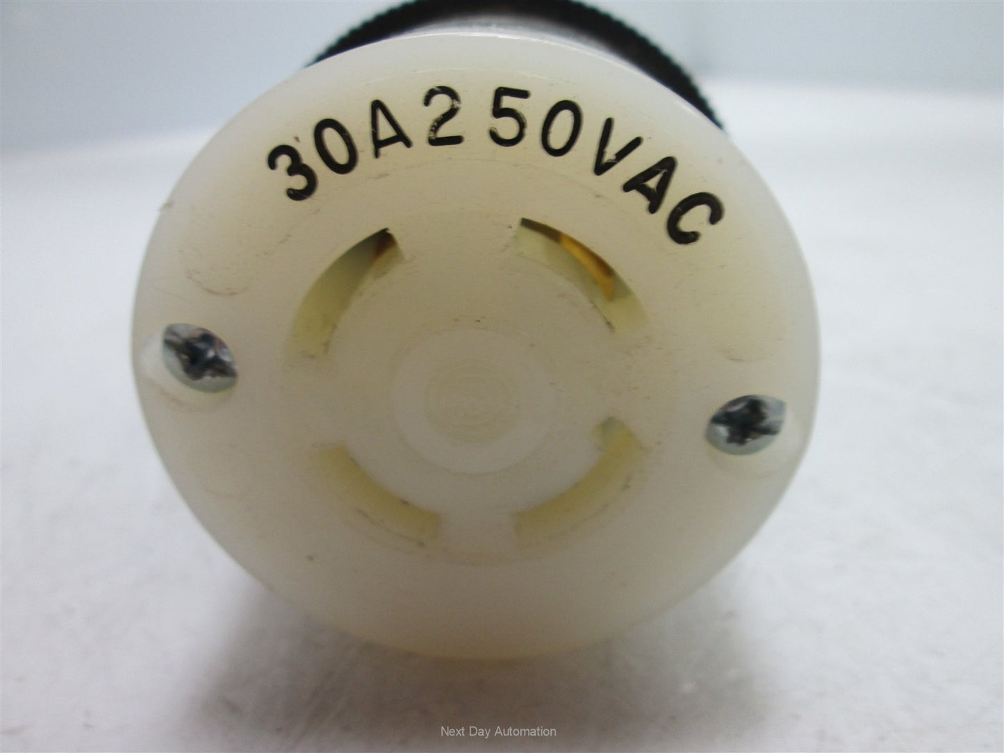 Used Hubbell Female Twist-Lock Plug, Rating: 30A 250VAC
