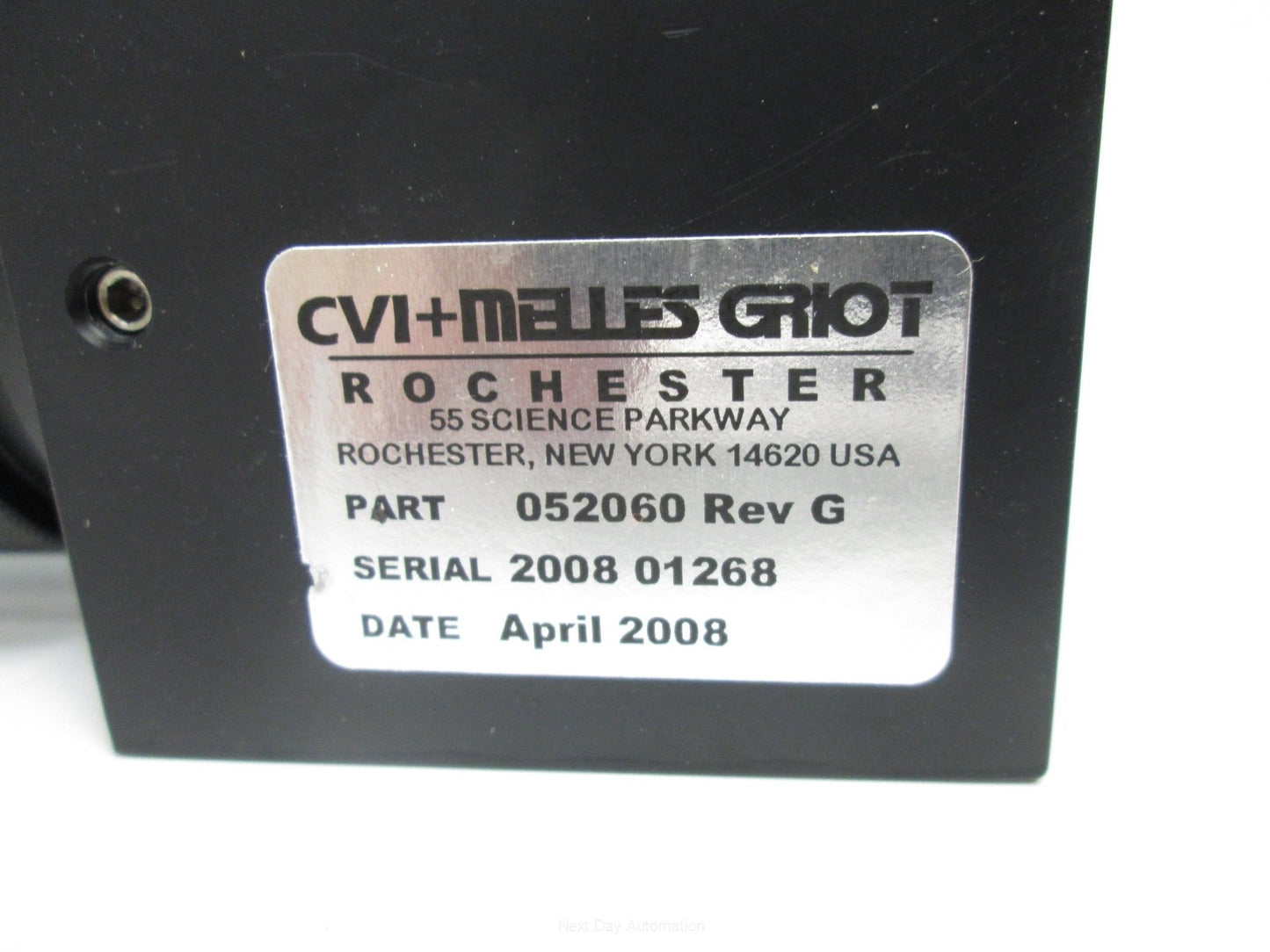 Used Melles Griot 052060 Optical Laser 90-Degree Right-Angle Turning Mirror w/ Lens