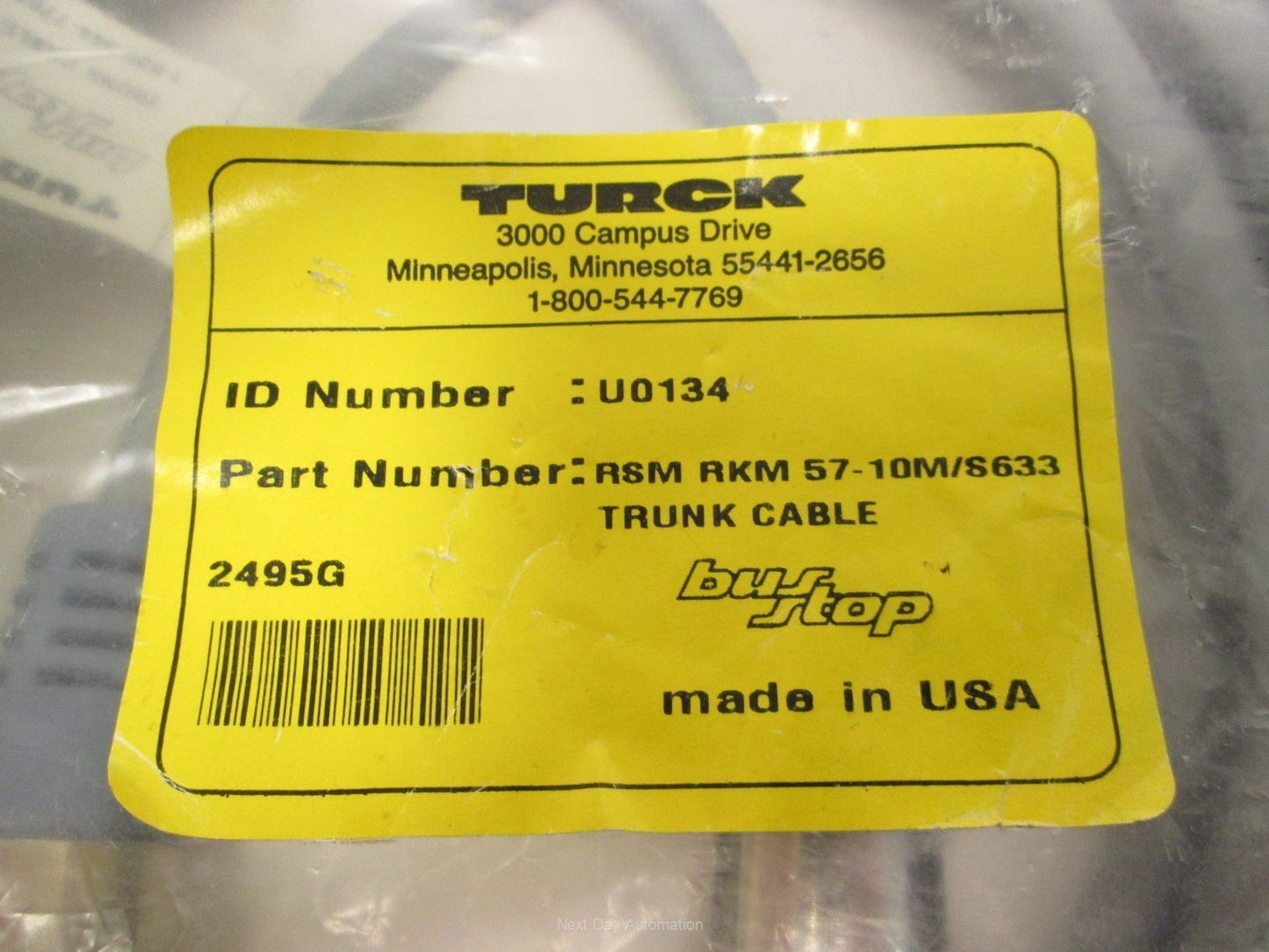 New Turck RKM1157-10M/S633 Cordset 7/8" Mini Male to 7/8" Mini Female