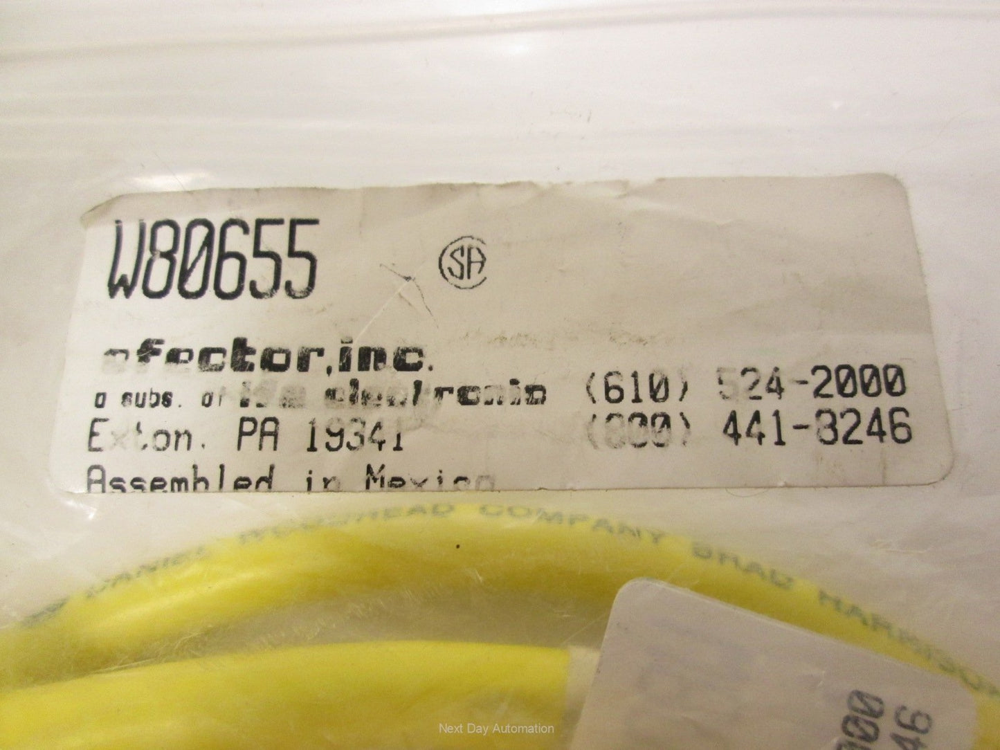 New IFM Efector W80655 Cord Set 5-Wire Mini-Style to Flying Leads