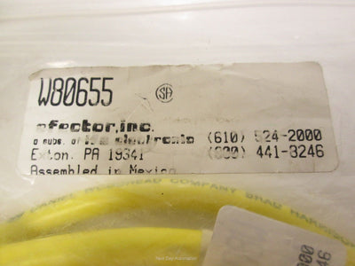 New IFM Efector W80655 Cord Set 5-Wire Mini-Style to Flying Leads