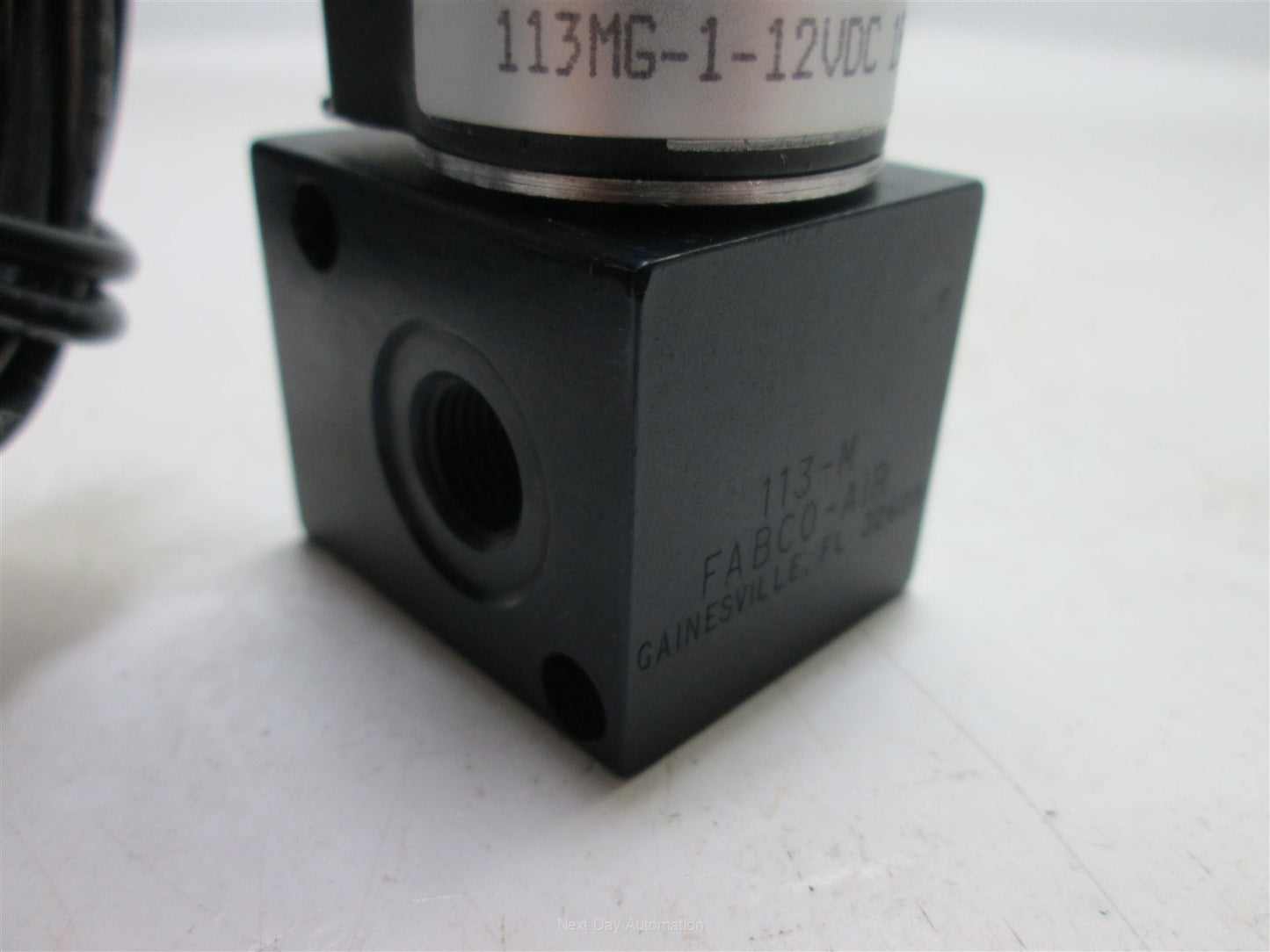 New Fabco-Air 113MC-1-12VDC Manifold Valve, 12VDC Coil, 150psi Max, 1/8NPT Ports