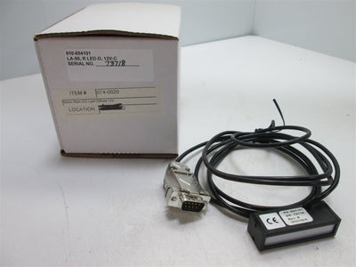 New RVSI NER 010-654101 Linear Illuminator, Supply: 24VDC 42mA, Red LED