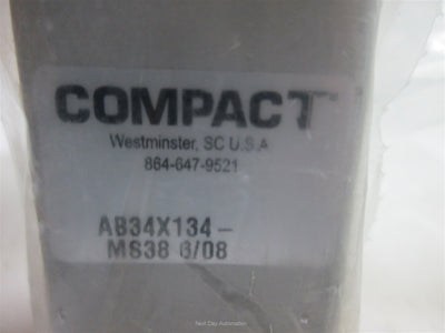 New Compact AB34X134 Cylinder, 0.75" Bore, 1.75" Stroke, Base Mounting