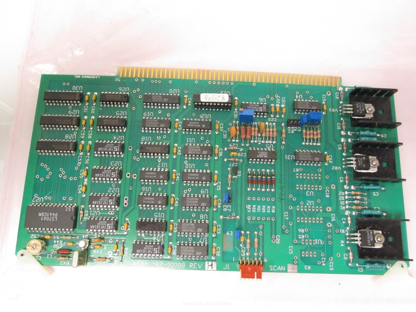 Used LaserMike 182-00088 Rev H Control Board 100 Pin