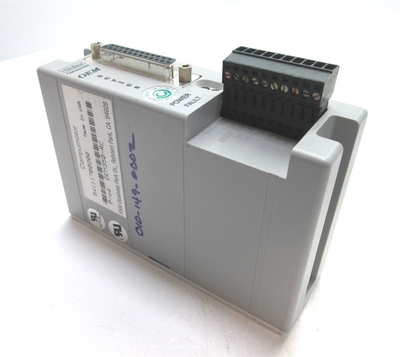 Used Parker OEM350-RC Microstepping Drive for Low Inductance High-Current Motors