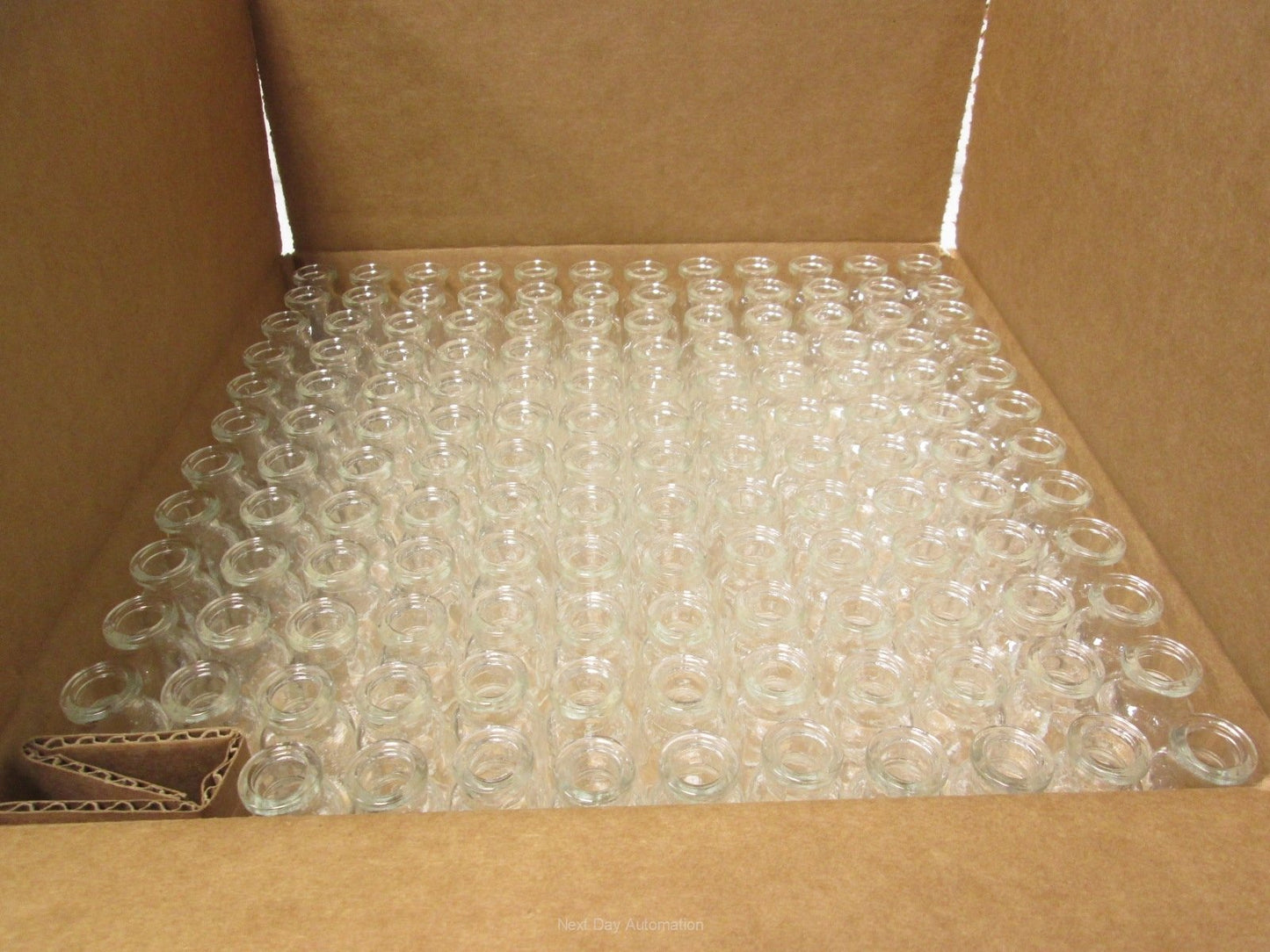 New Lot of 142 Glass Bottles / Vials 16mL 1" OD 2" Height 1/2" Neck