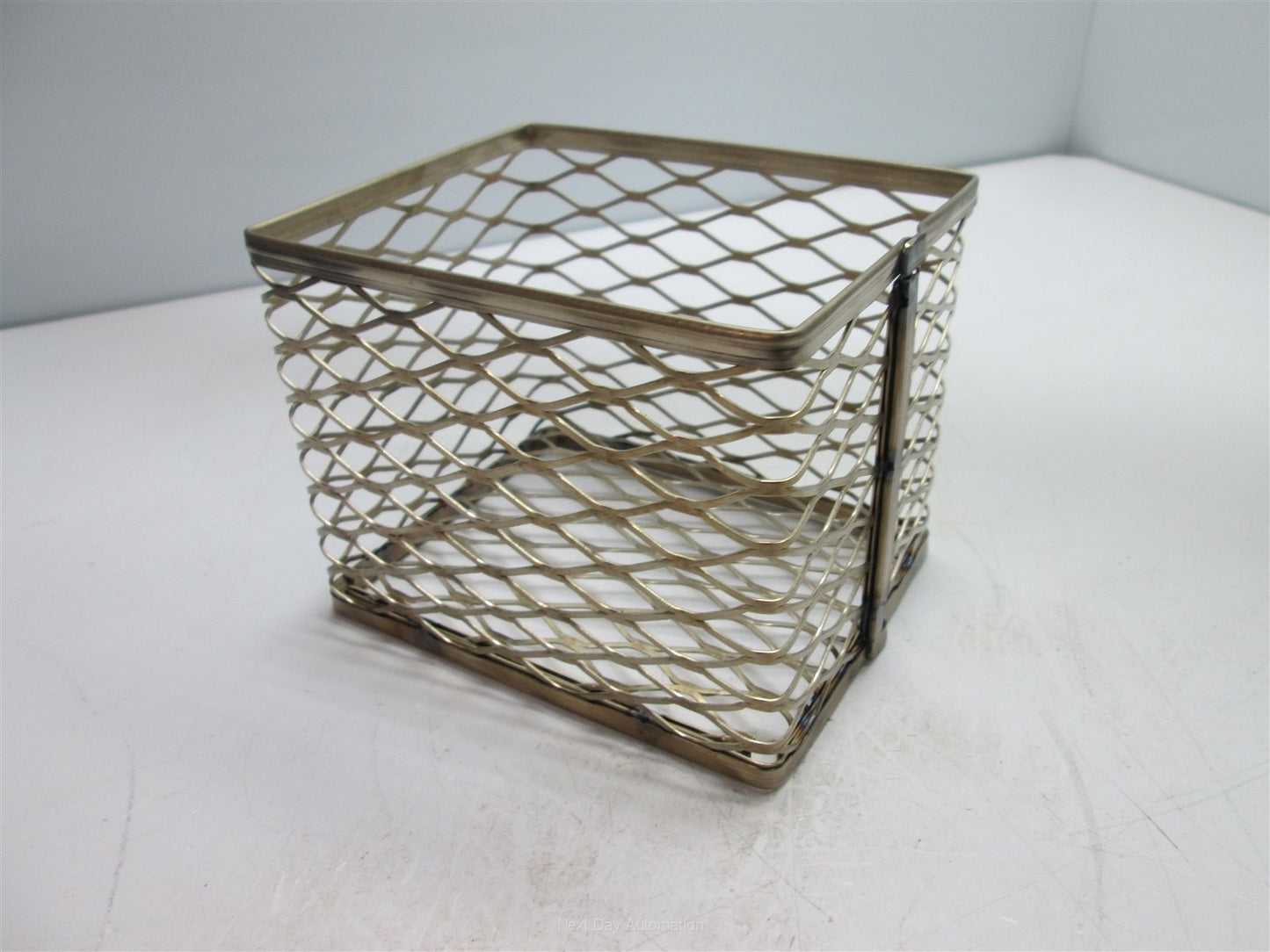New Stainless Steel Mesh Parts Basket Ultrasonic Cleaner 3.875" x 4.75" x 3.5"