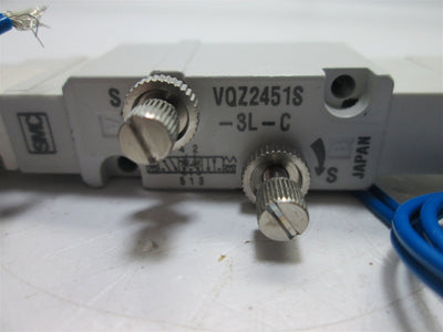 New SMC VQZ2451S-3L-C Solenoid Valve, 5-Port, Coil: 110VAC (115VAC) 50/60Hz