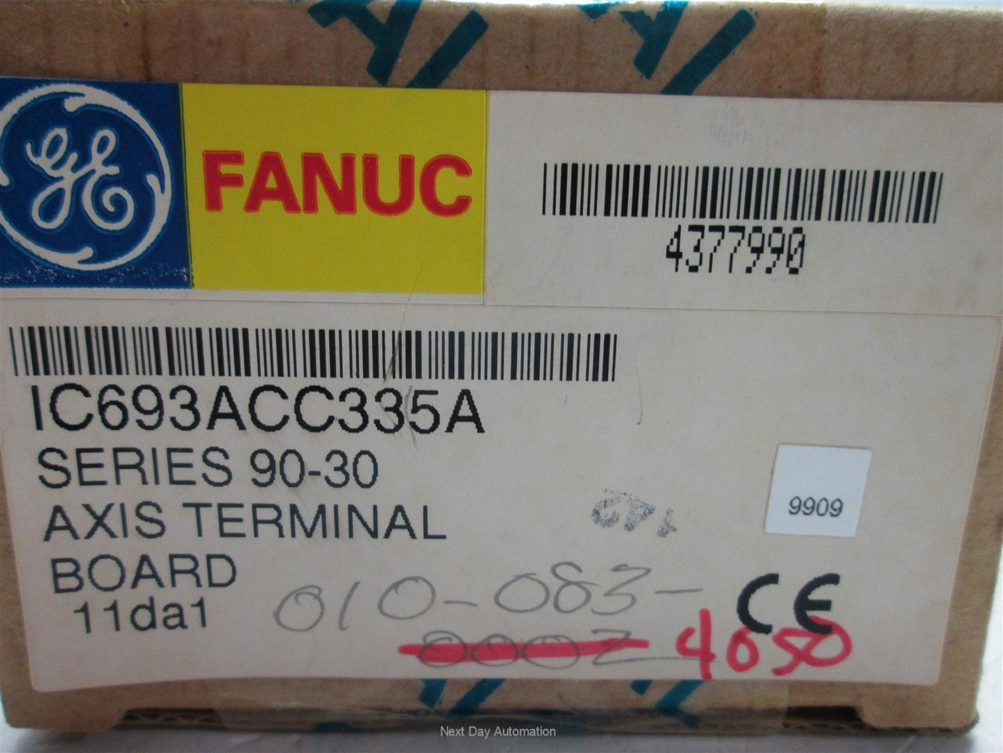 New GE Fanuc IC693ACC335A Axis Terminal Board, 2x 36-Pin Connectors