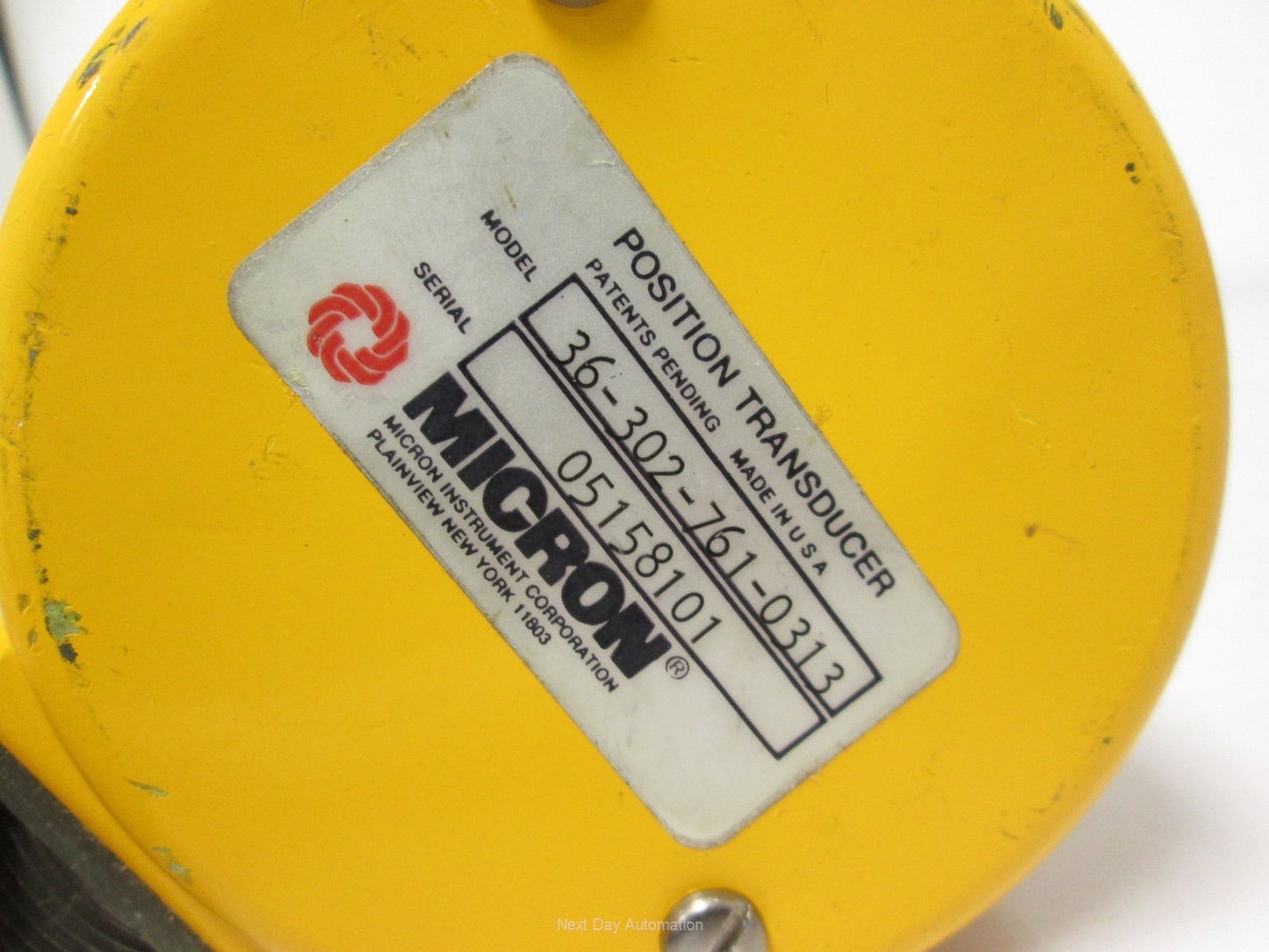 New – Open box New Micron 36-302-761-0313 Position Transducer 3/8" Shaft *Cosmetic Scratches*