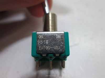 Used Eaton 9518 Toggle Switch, 2-Position Momentary (On/On), 125VAC 6A/250VAC 3A