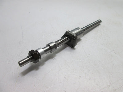 Used NSK W0801MA Ball Screw, 8mm Diameter, 2mm Lead, *Flange Has Been Cut*
