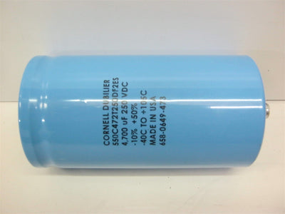 New Cornell Dubilier 550C472T250DF2ES Inverter Grade Capacitor 4,700uF, 250VDC