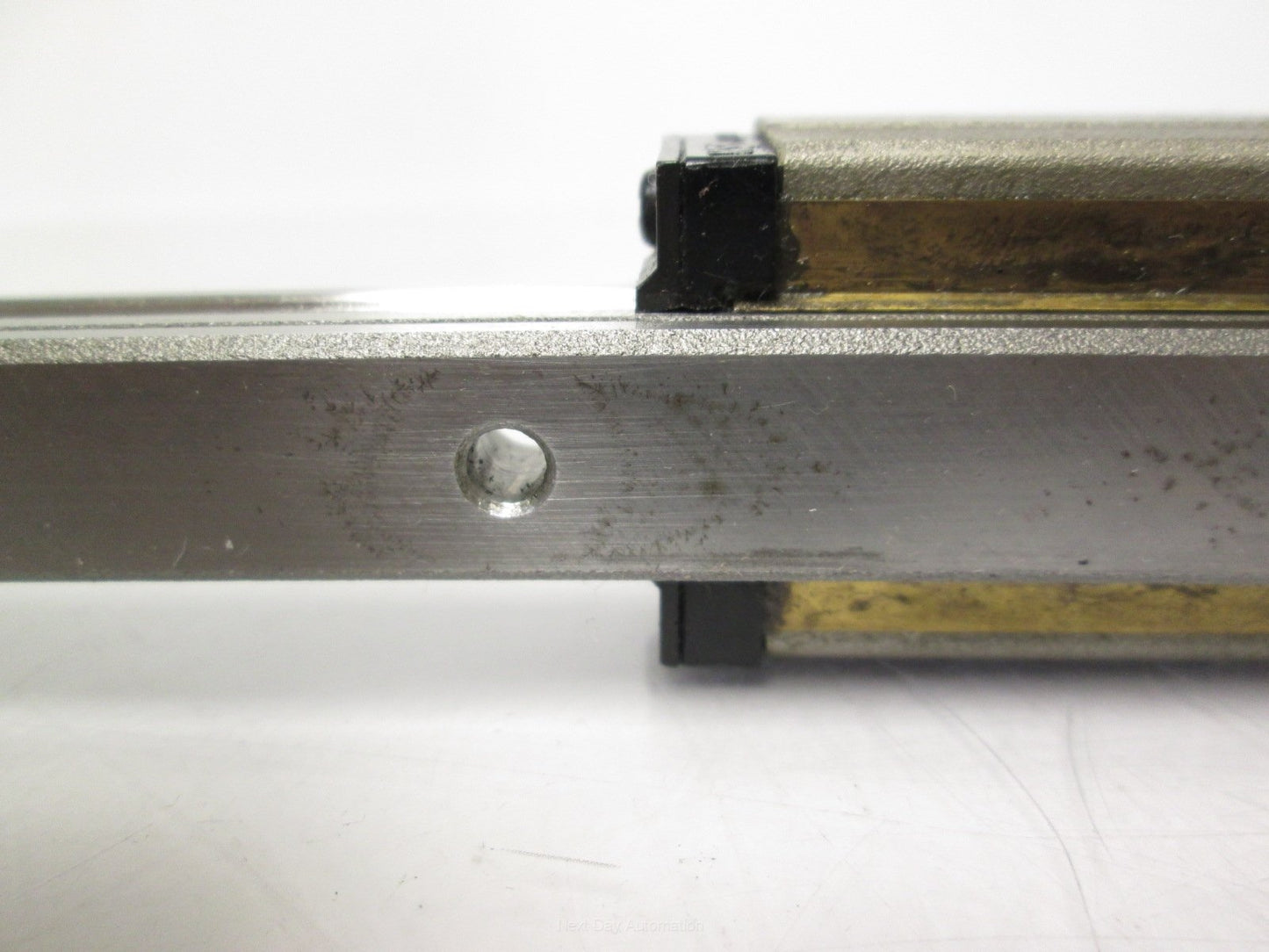 Used NSK LY150460AL Linear Rail w/ 2x Carriages 460mm Long 28mm Height *Surface Rust*