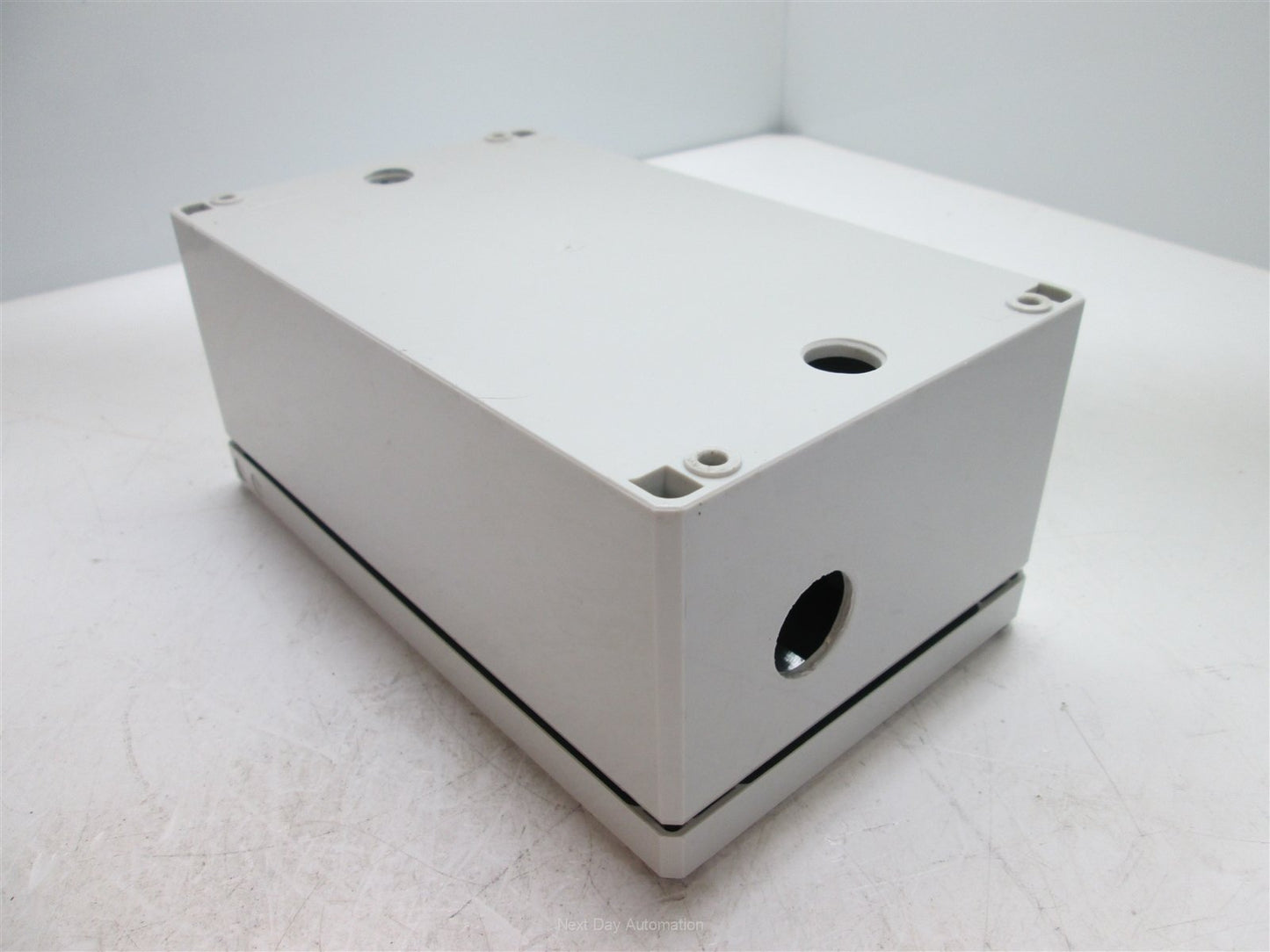 Used Hoffman Q-4PBPCDM Enclosure, Dimensions: 200mm x 120mm x 87mm, *7 Holes*