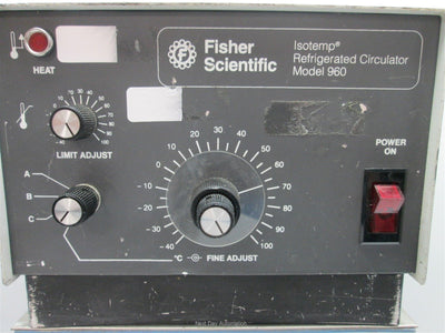 Used Fisher Scientific Model 960 Isotemp Circulator, Power: 120VAC 60Hz 12A