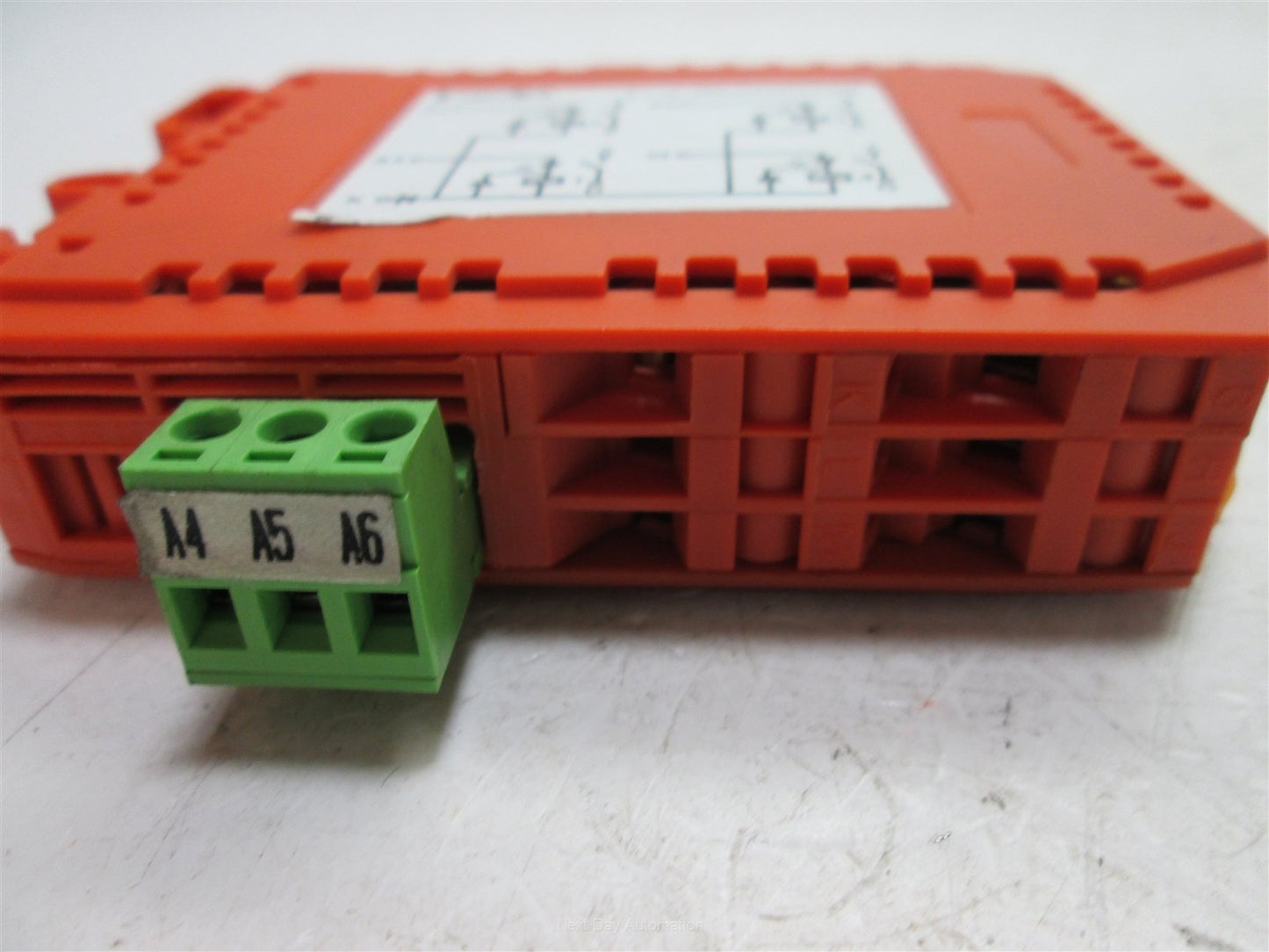 Used Eurotek ET18-MR4/24DC/NO Control Relay Module, (4) SPST, 24VDC Coils