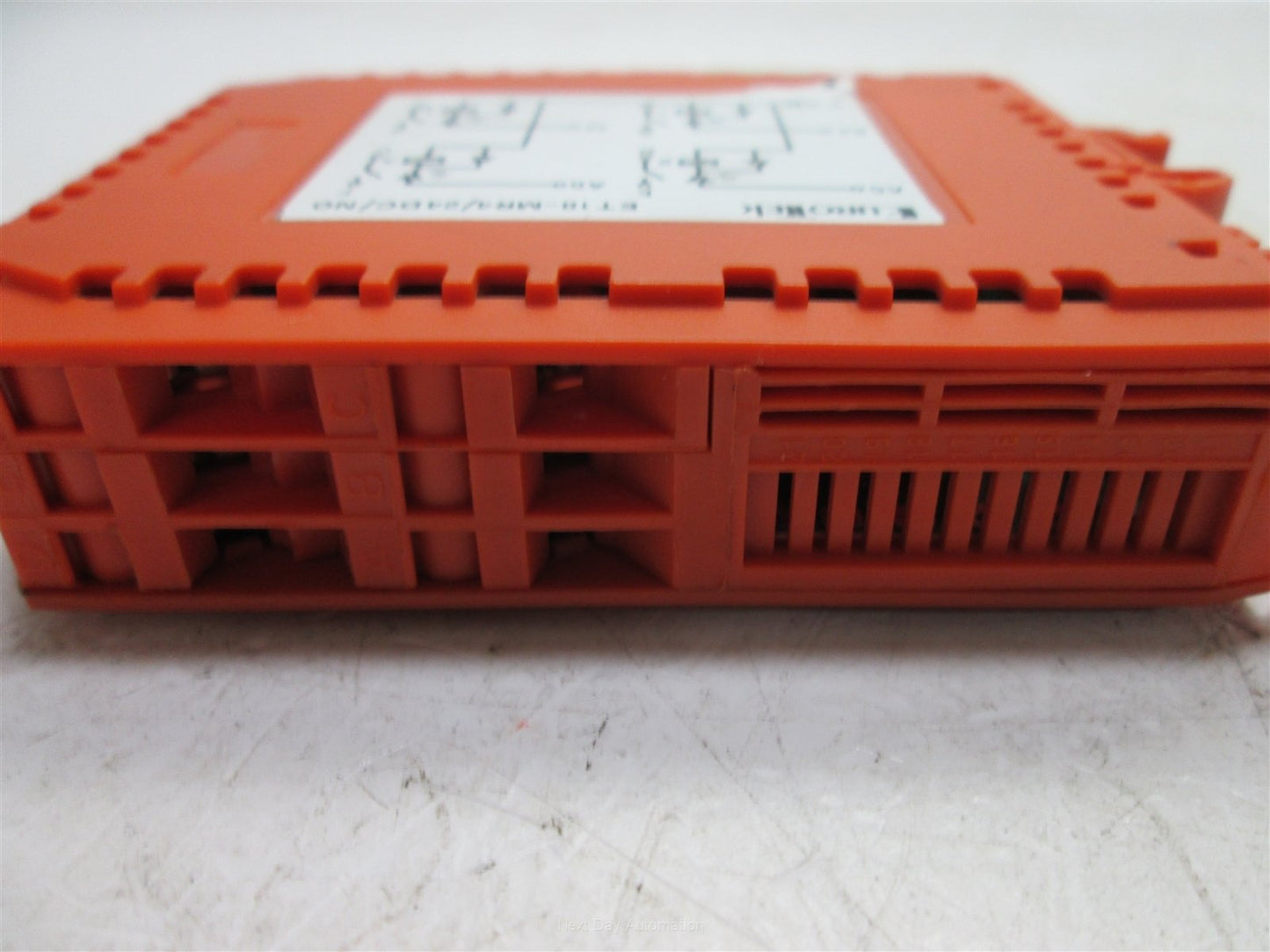 Used Eurotek ET18-MR4/24DC/NO Control Relay Module, (4) SPST, 24VDC Coils