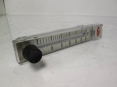 Used Dwyer 57-165423-00 Air-Rate Flow Meter for Argon w/ Valve 50-350SCFH