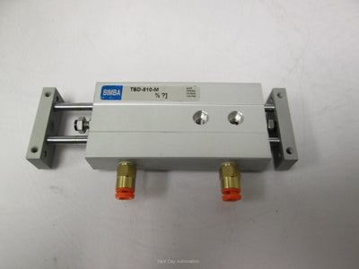 New Bimba TBD-810-M Twin Bore Double End Cylinder 8mm Bore 10mm Stroke M5 Ports
