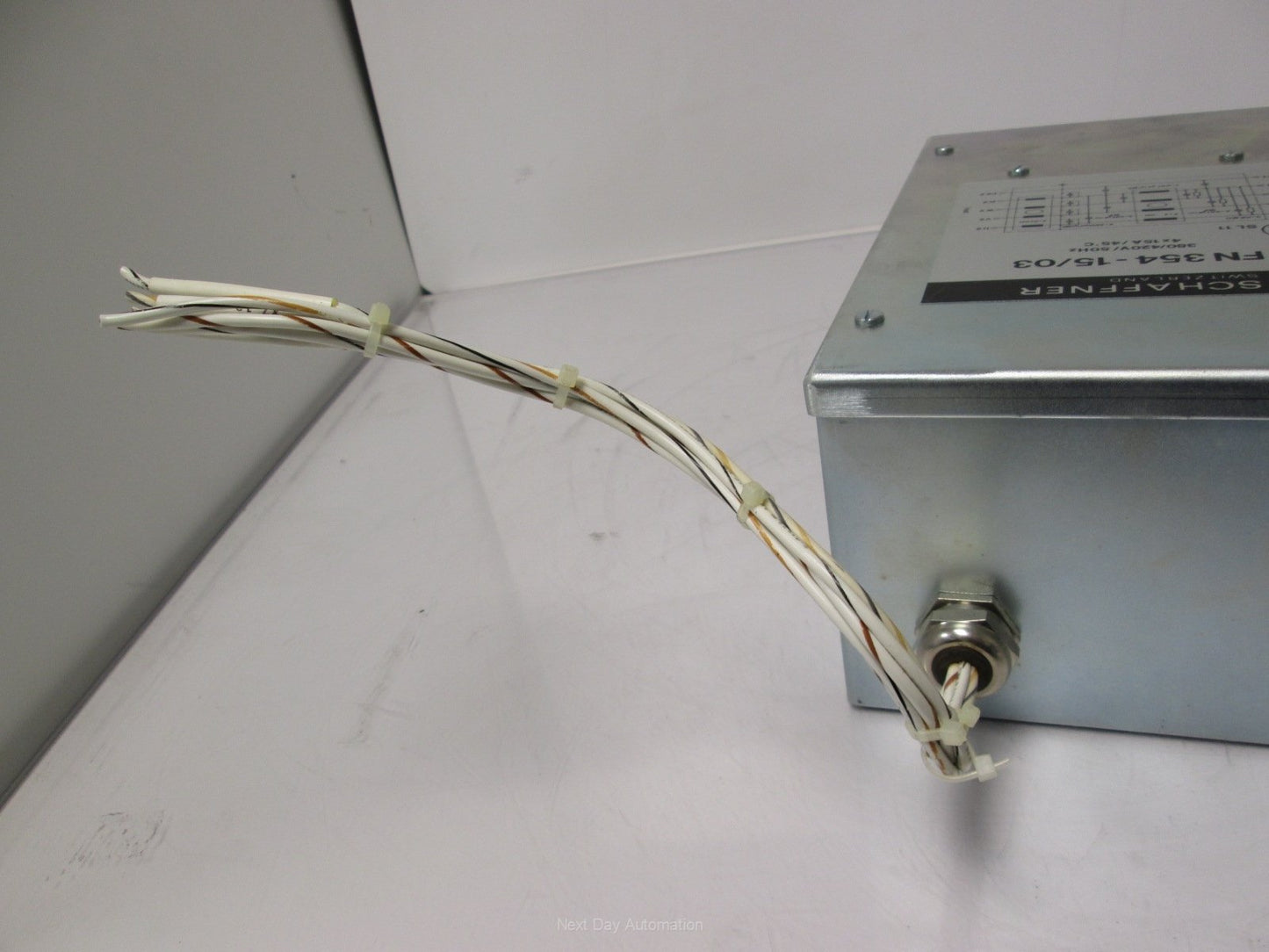 Used Schaffner FE 354-15/03 4-Wire Filter 3 Phase + Neutral 380/420VAC 50Hz 15A